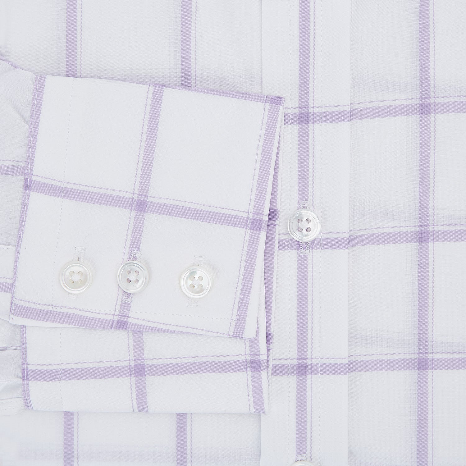 Image 4 of product Lilac Grid Check Mayfair Shirt