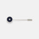 Navy Gemstone Lapel Pin