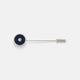 Navy Gemstone Lapel Pin