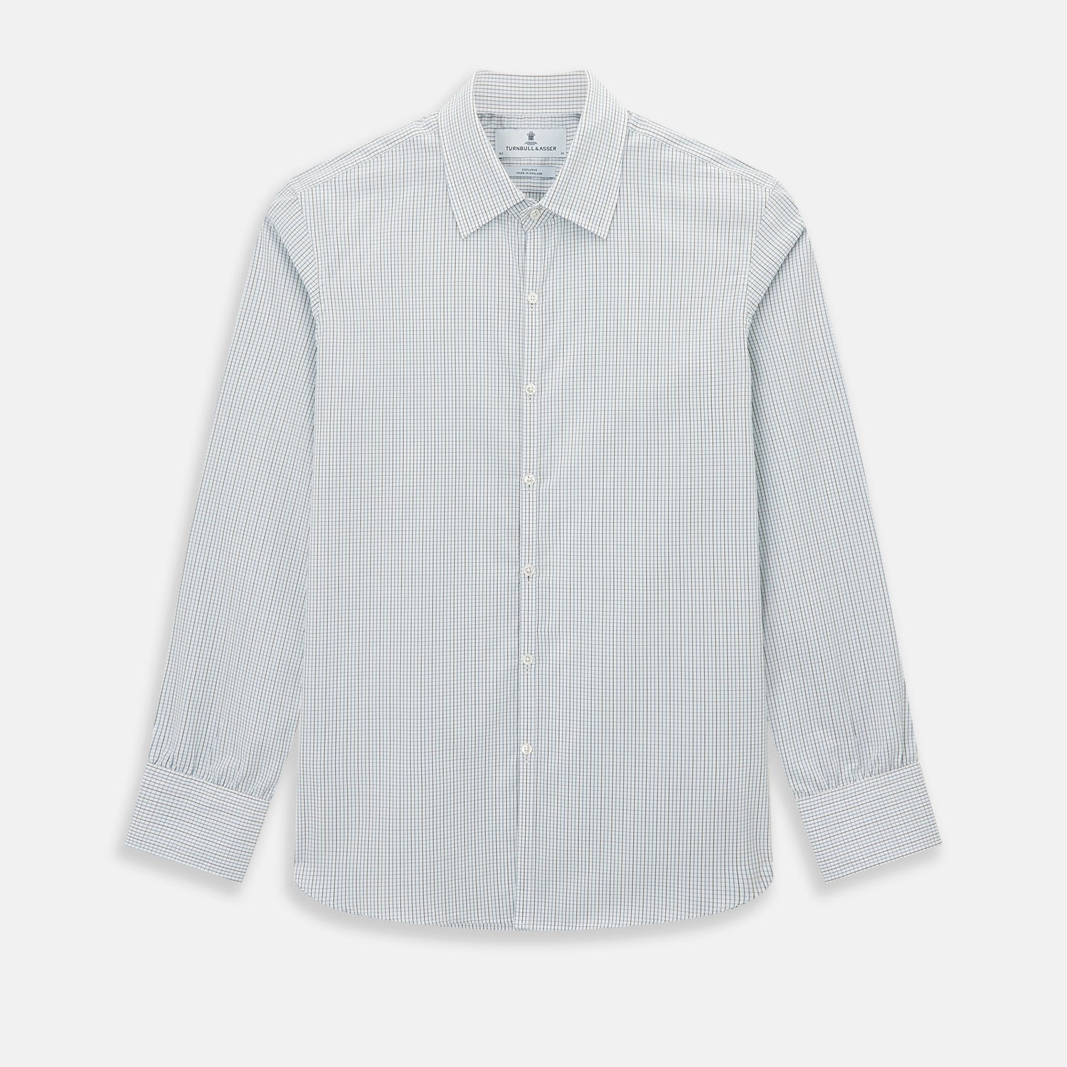 Image 1 of product Pale Blue and Navy Grid Check Westminster Shirt