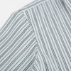 View 6 of product The Turnbull & Asser Navy and Light Blue Multi Track Stripe Westminster Shirt, featuring a button-up design with long sleeves and a signature collar, is displayed flat to highlight its expert British craftsmanship.