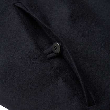 Navy Single-breasted Waistcoat Image 4