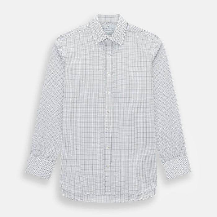 Navy and Blue Multi Grid Check Mayfair Shirt