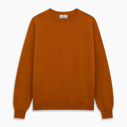 Rust Glenn Crew Neck Jumper Image 3