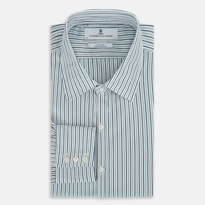 GREEN DOUBLE STRIPE WESTMINSTER SHIRT Image 4