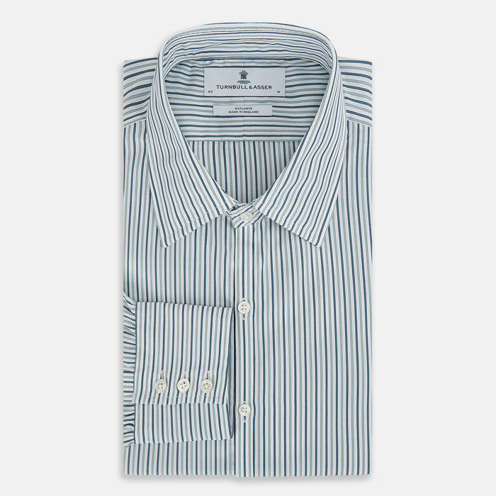 GREEN DOUBLE STRIPE WESTMINSTER SHIRT Image 4