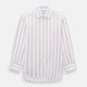 Coral Track Stripe Mayfair Shirt
