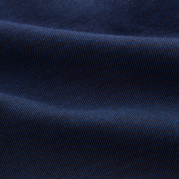 Navy Weekend Fit Nevis Cotton-Cashmere Shirt With Dorset Collar And 1-Button Cuffs Image 4