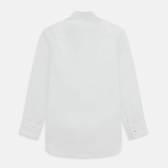 White Linen Mayfair Shirt Image 2