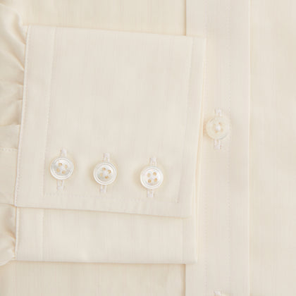 Cream Fine Pencil Stripe Mayfair Shirt Image 3