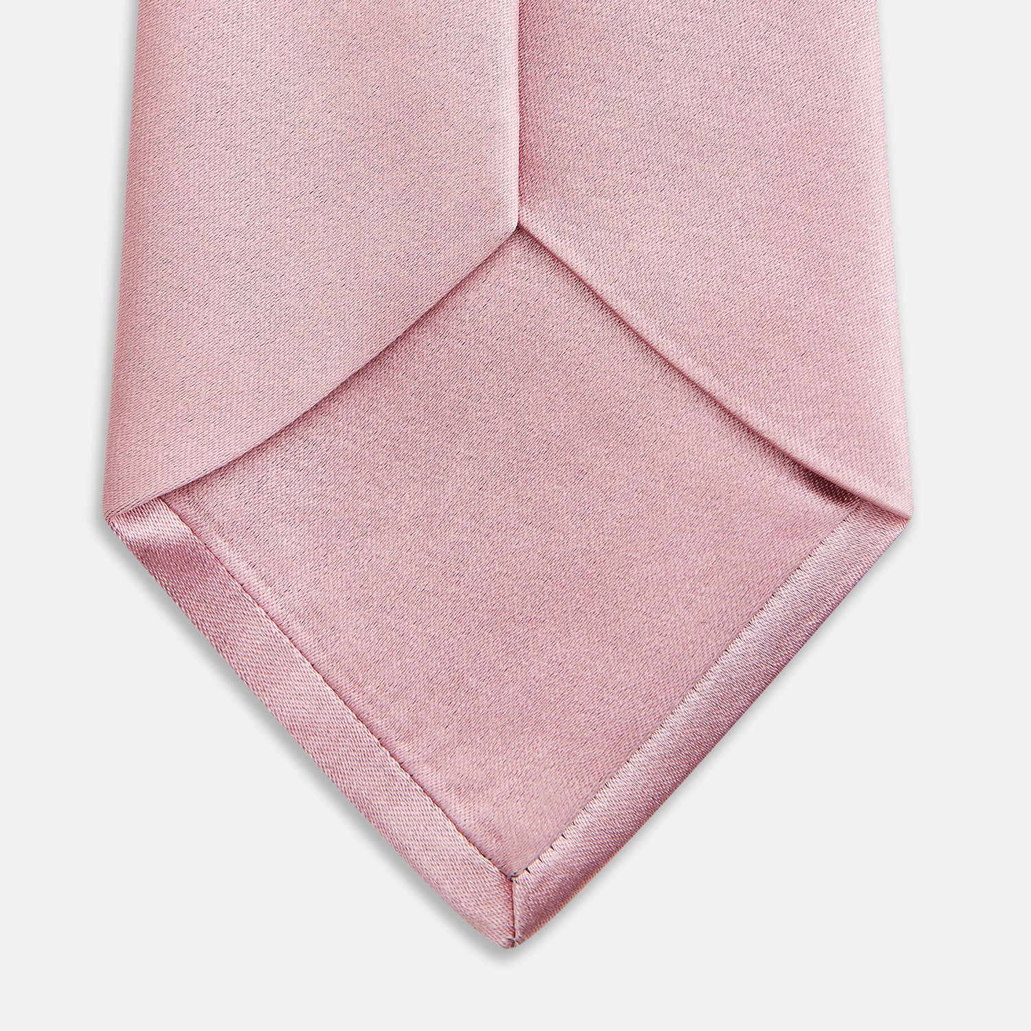 PINK PLAIN SATIN SILK TIE