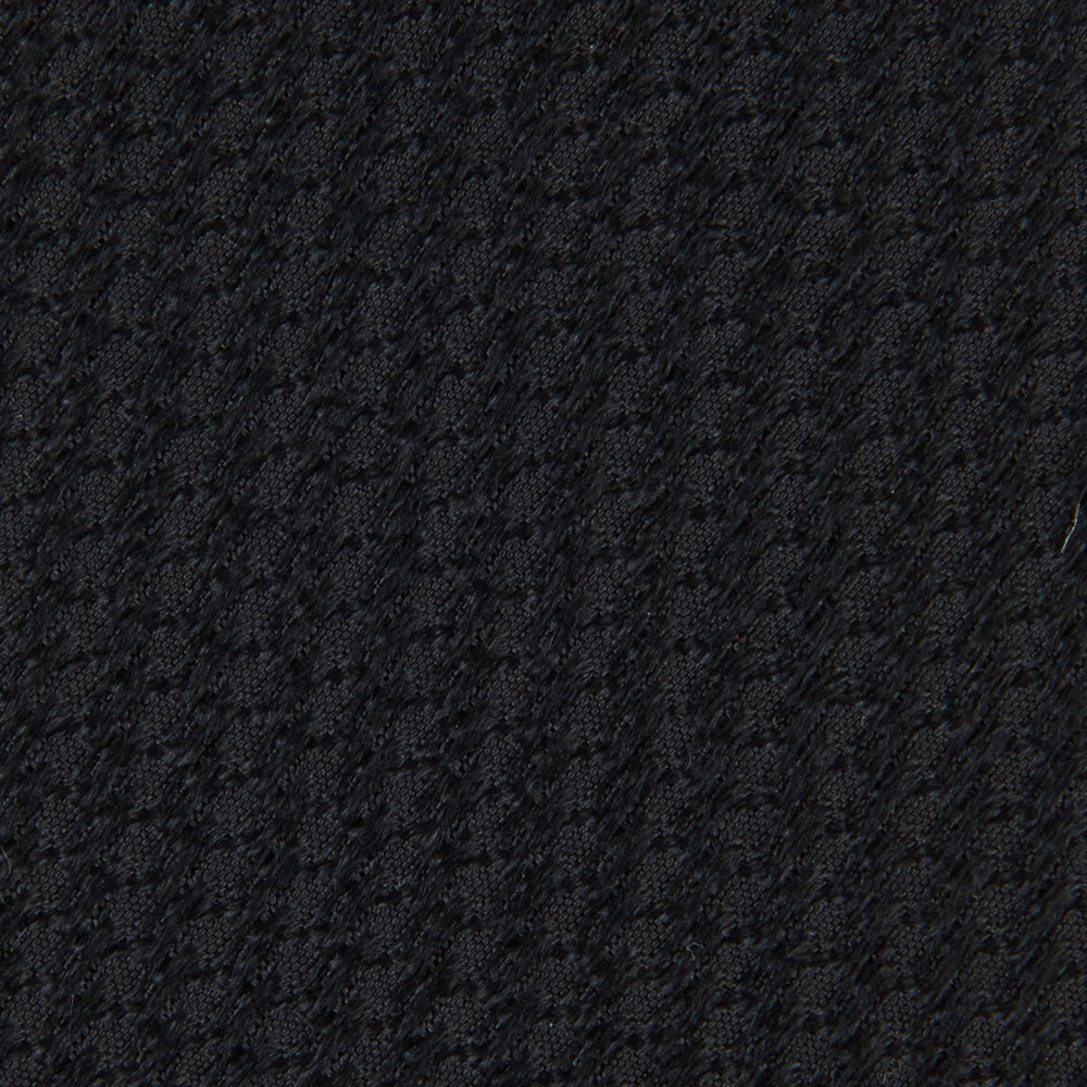 Seven-Fold Black Lace Silk Tie