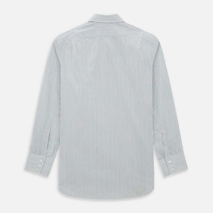 Forest Green with Multicoloured Music Stripe Mayfair Shirt Image 2