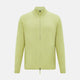 Melon Green Merino High Neck Zipped Cardigan