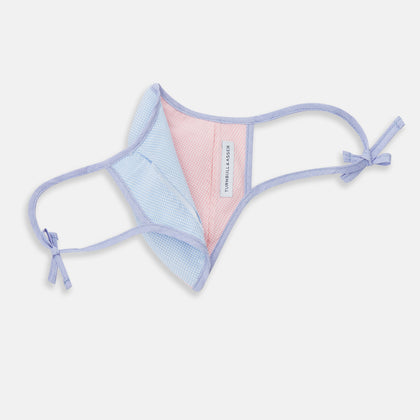 Pink & Blue Check Commuter Mask With 3 Viroformula™ Filters Image 4