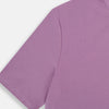 View 4 of product The Turnbull & Asser Mulberry Short-Sleeve T-shirt, shown on a white background, features a crew neck and clean lavender design with no logos or patterns, making it an ideal choice for everyday wear.