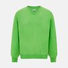 Lime Green Cashmere V-Neck Jumper