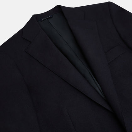 Long Navy Single Breasted Classic Blazer