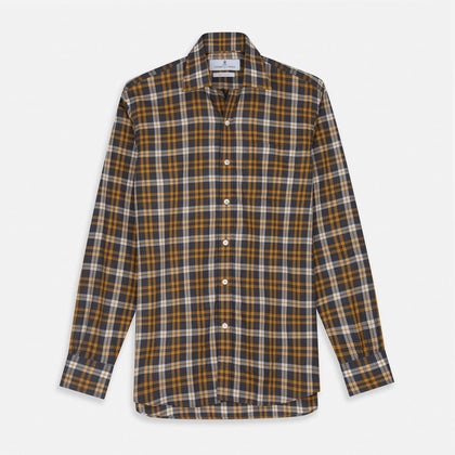 Yellow Check Cotton Fabric