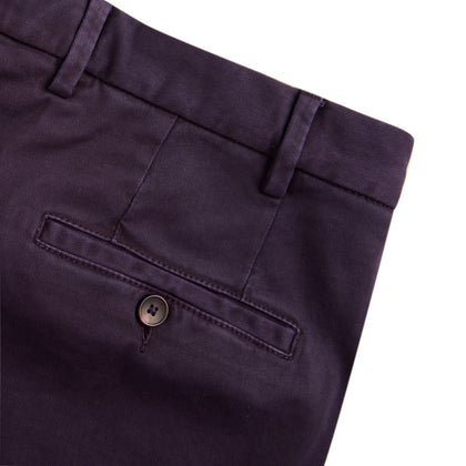 Purple Cotton Trousers Image 3