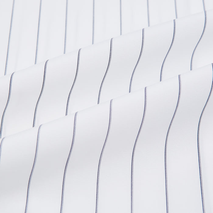 Navy Hairline Multi Stripe Mayfair Shirt Image 5