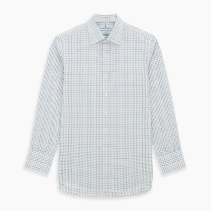 Multicoloured Double Grid Check Mayfair Shirt Image 6