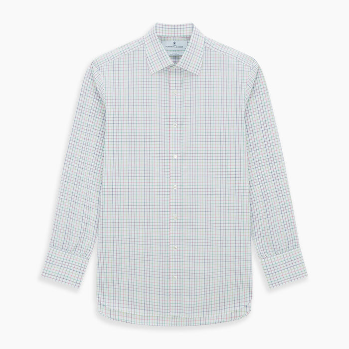Multicoloured Double Grid Check Mayfair Shirt Image 6