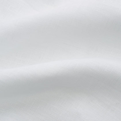 White Weekend Fit Linen Finch Shirt With Derby Collar And Chest Pocket Image 4