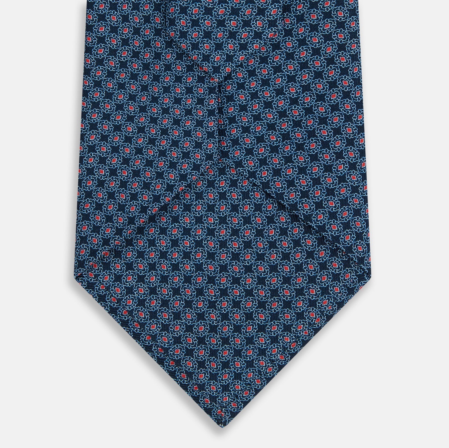 Image 3 of product Navy and Red Rosette Silk Tie