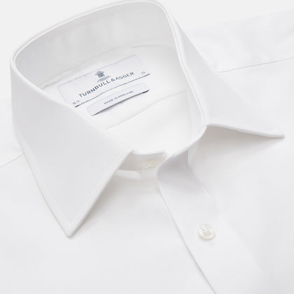 White Cotton Voile Regular Fit Mayfair Shirt Image 3