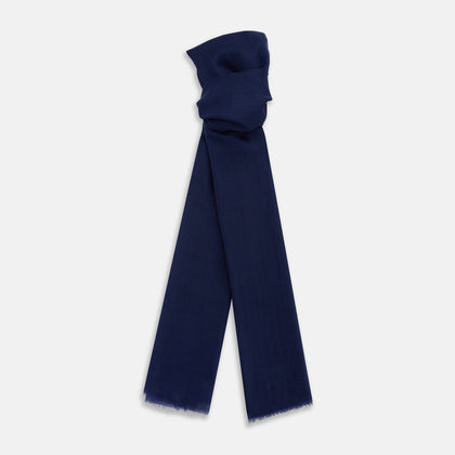 Navy Cashmere Scarf