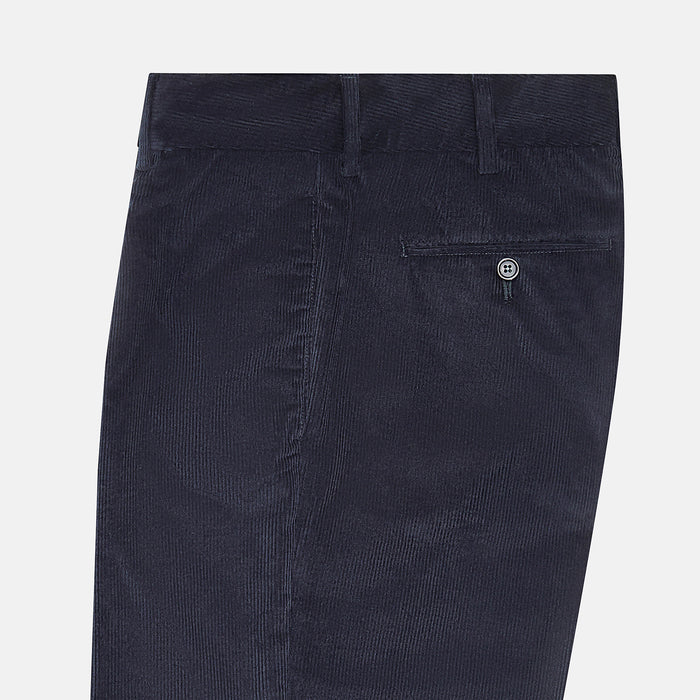 Navy Corduroy Edward Trousers Image 3