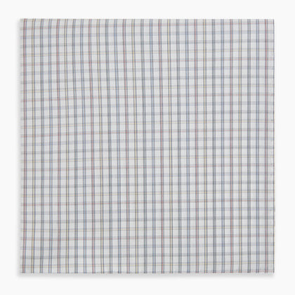 Sky Blue Multi Graph Check Hand-Rolled Handkerchief Image 3
