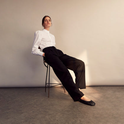 Turnbull and The Deck White Cotton Expressionist Shirt Image 9