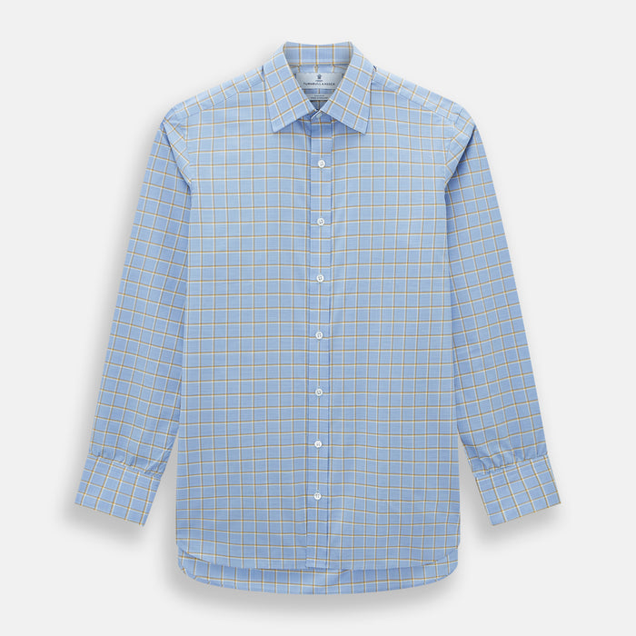 Blue and Yellow Windowpane Mayfair Shirt