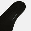 View 3 of product A single Dark Chocolate Mid-Length Sock by Turnbull & Asser is shown against a plain white background.