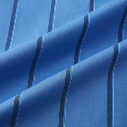 Colony Blue Track Stripe Shirt with Contrast T&A Collar and Cuffs Image 5