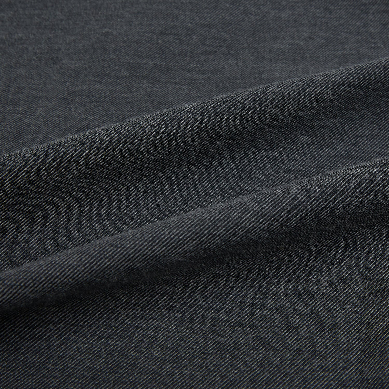 View 8 of product The Charcoal Melange Westminster Shirt by Turnbull & Asser features a long-sleeve, button-up design with a Turnbull collar and buttoned cuffs, offering classic British craftsmanship in a timeless style.