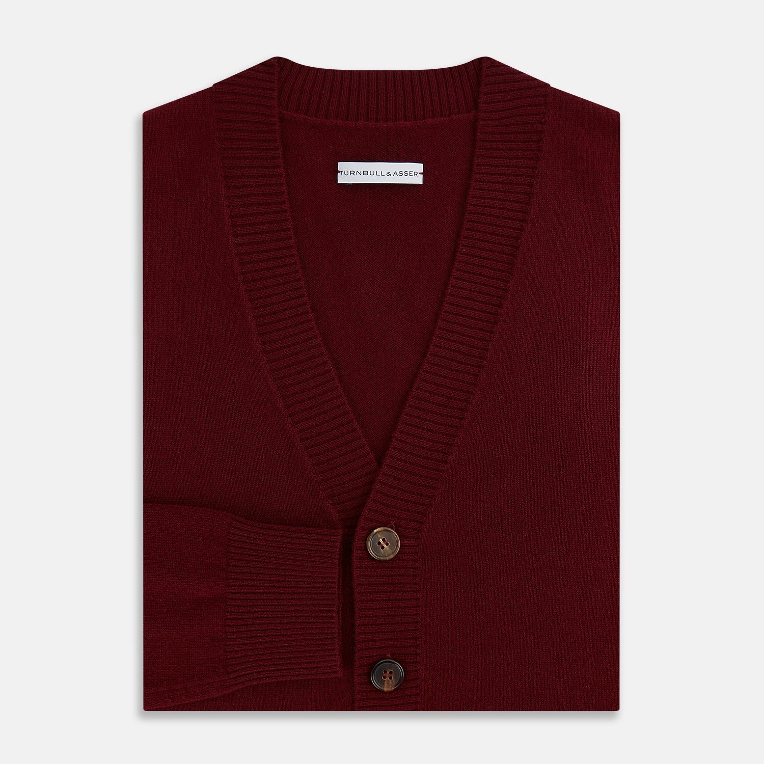 Burgundy Cashmere Cardigan