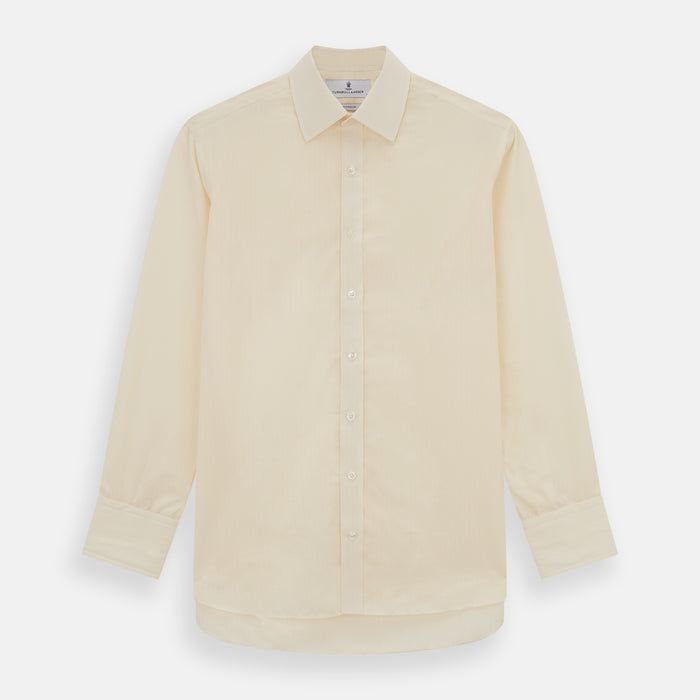 Cream Fine Pencil Stripe Mayfair Shirt