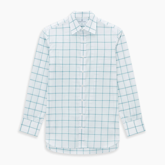 Sage Grid Check Mayfair Shirt Image 6