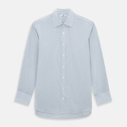 Sky Blue Shadow Pinstripe Mayfair Shirt