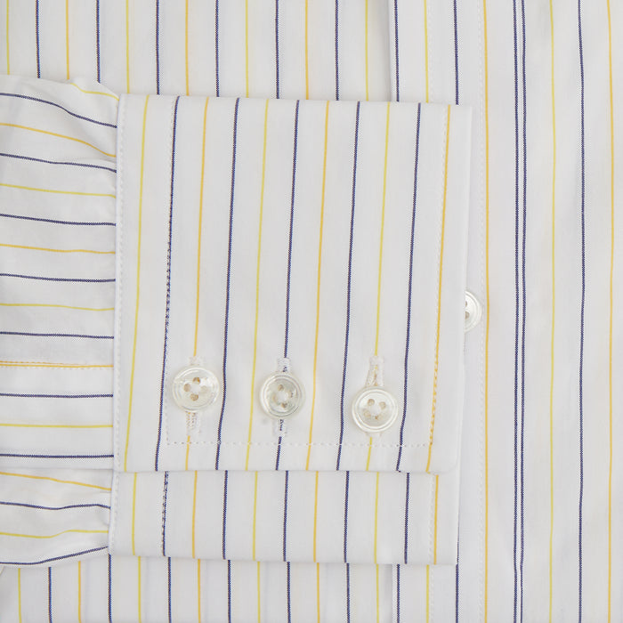 Yellow Double Pinstripe Mayfair Shirt Image 2