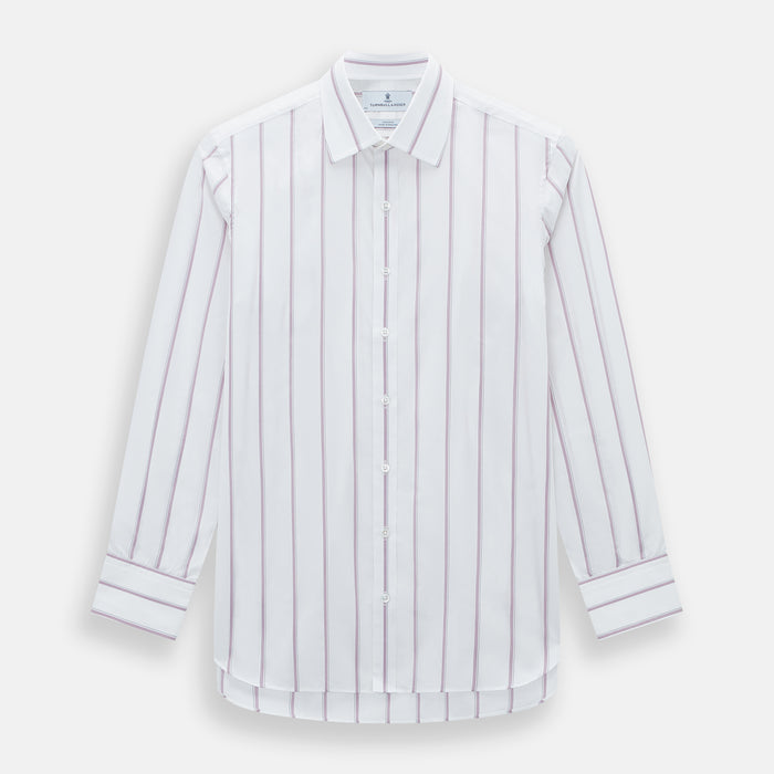 Antique Pink Track Stripe Mayfair Shirt