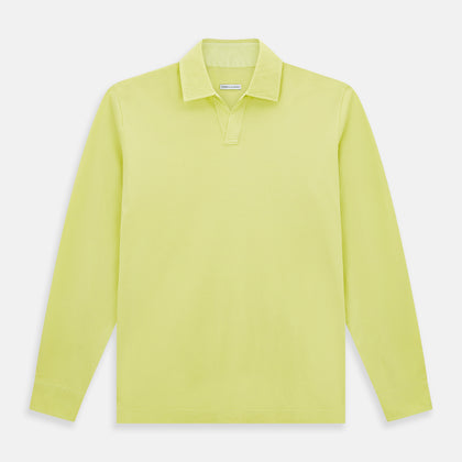 Lime Green Rugby Polo Shirt