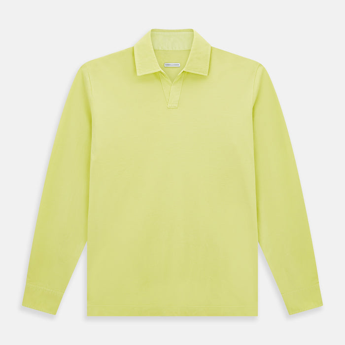 Lime Green Rugby Polo Shirt