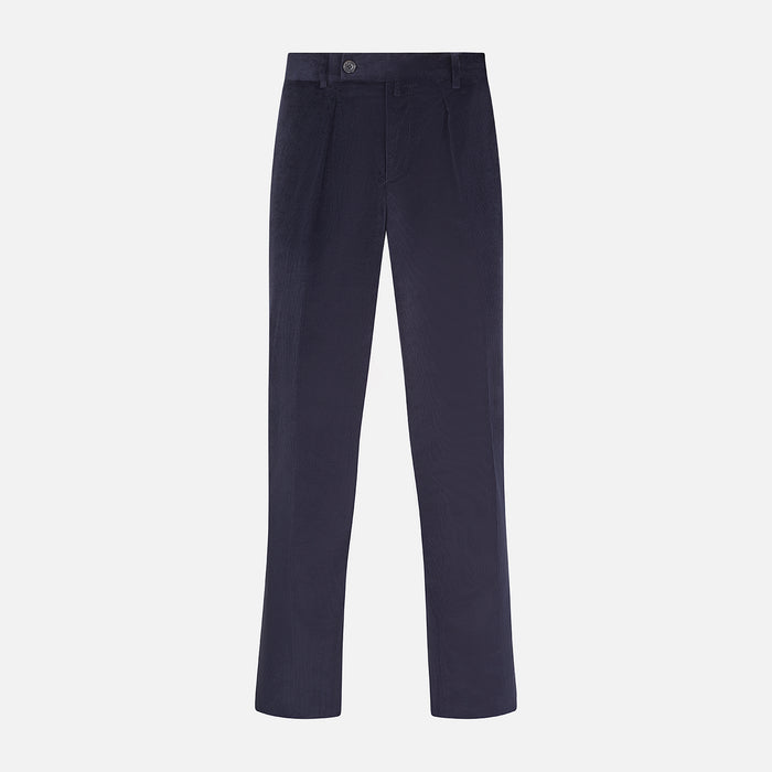 Navy Corduroy Edward Trousers Image 5