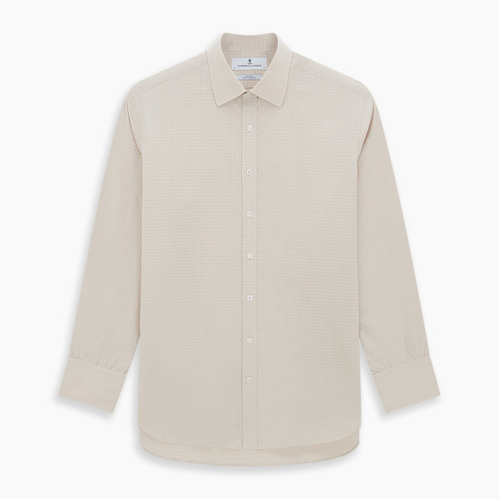 Pale Pink Fine Check Mayfair Shirt Image 6