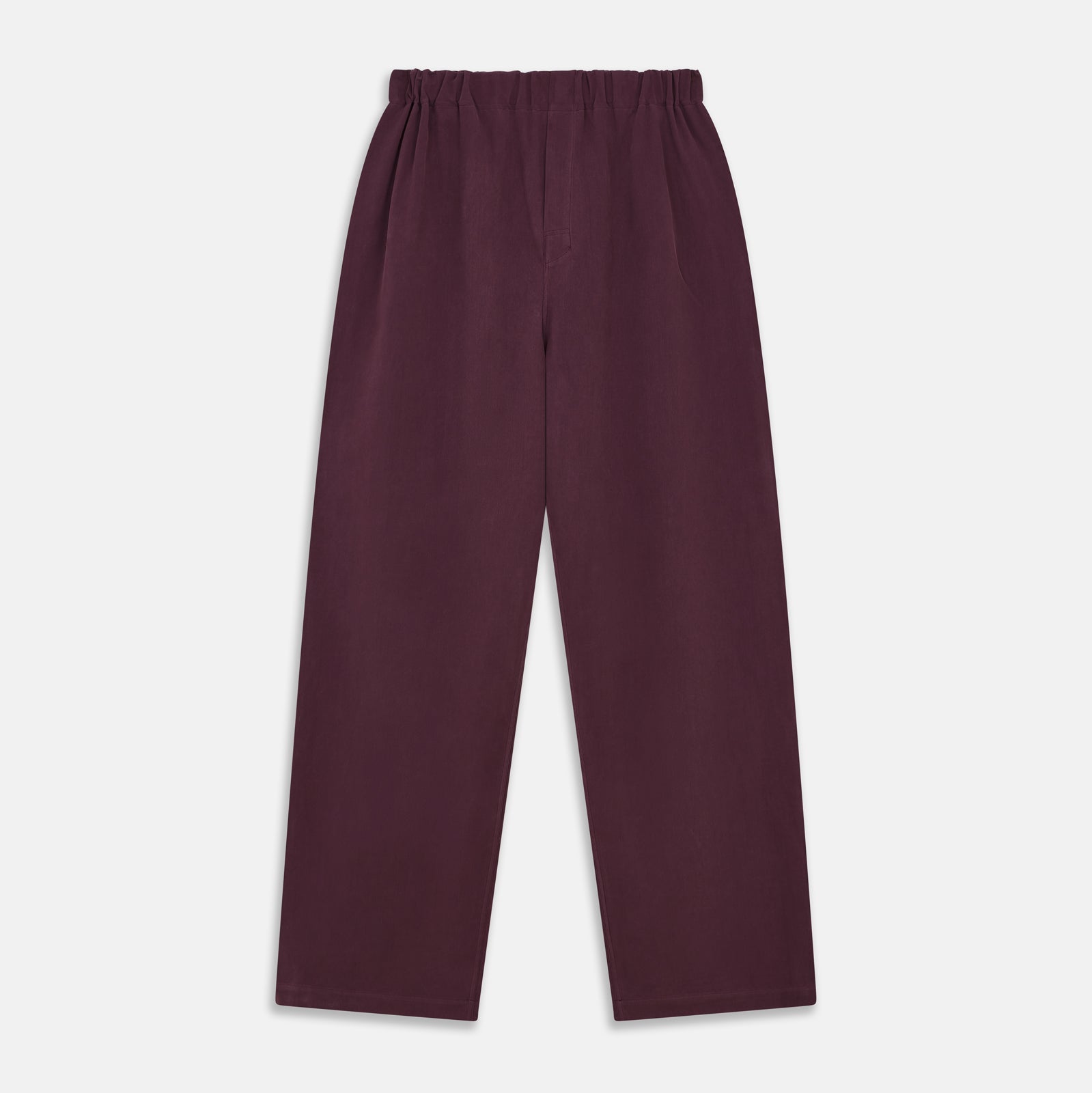 Plain Plum Silk Modern Pyjama Set