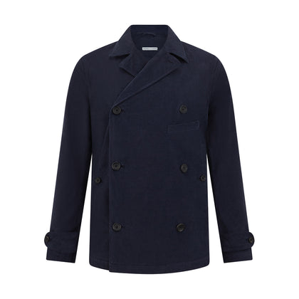 Light Navy Kingston Corduroy Caban Jacket Image 5
